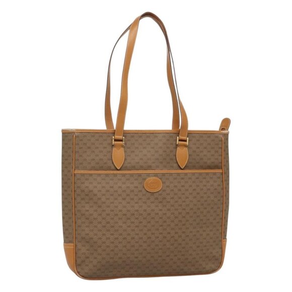 GUCCI Micro GG Supreme Tote Bag PVC Brown 002 39 0149 Auth nb176 - Picture 1 of 16